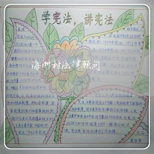 海洲村法律顾问 海洲村法律顾问