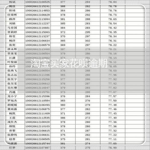 淘宝买家花呗逾期 淘宝买家花呗逾期