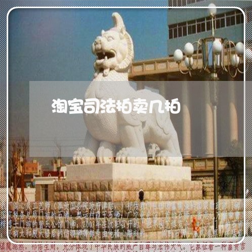 淘宝司法拍卖几拍 淘宝司法拍卖几拍