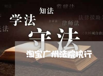 淘宝广州法院执行 淘宝广州法院执行