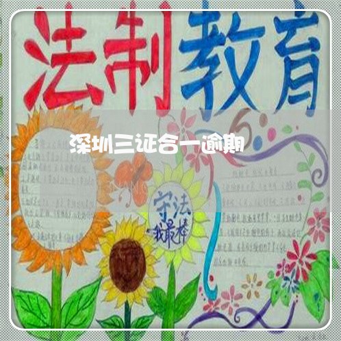 深圳三证合一逾期