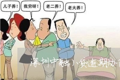 深圳中融小贷逾期协商/2023032046259