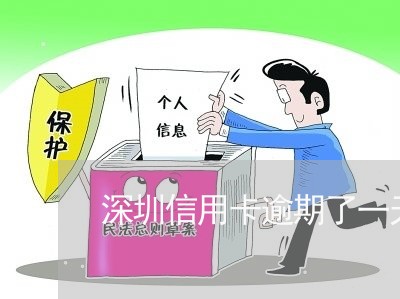 深圳信用卡逾期了一天怎么还/2023110184745