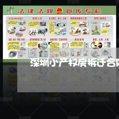 深圳小产权房拆迁合同怎么写/2023041597472