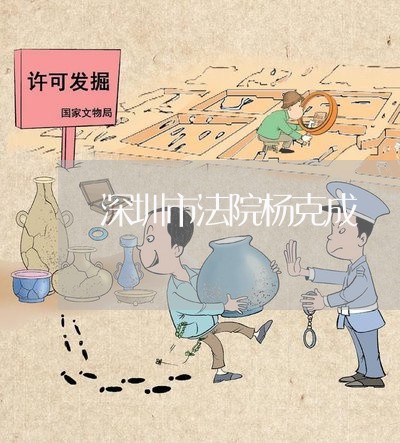 深圳市法院杨克成