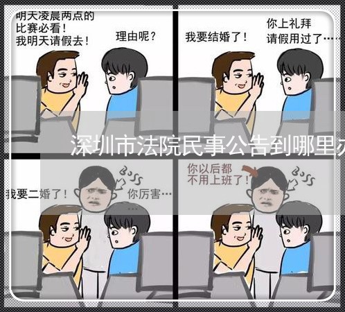 深圳市法院民事公告到哪里办手续 深圳市法院民事公告到哪里办手续
