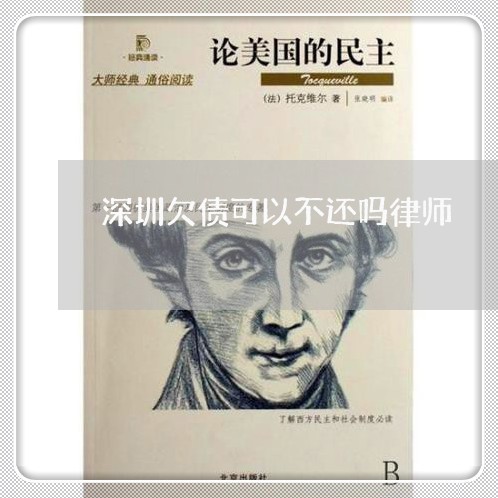 深圳欠债可以不还吗律师