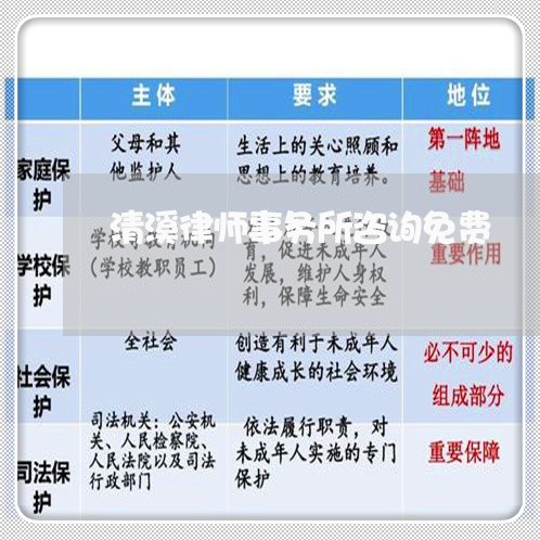 清溪律师事务所咨询免费
