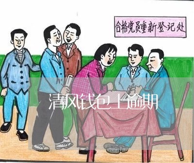 清风钱包上逾期 清风钱包上逾期