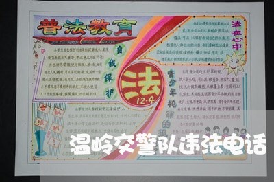 温岭交警队违法电话 温岭交警队违法电话