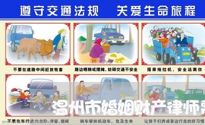 温州市婚姻财产律师费用标准