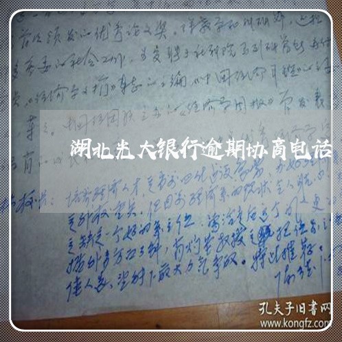 湖北光大银行逾期协商电话/2023061288372