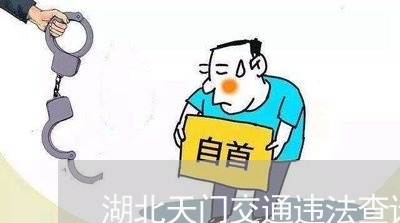 湖北天门交通违法查询 湖北天门交通违法查询