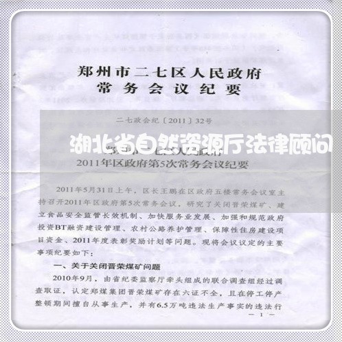 湖北省自然资源厅法律顾问 湖北省自然资源厅法律顾问