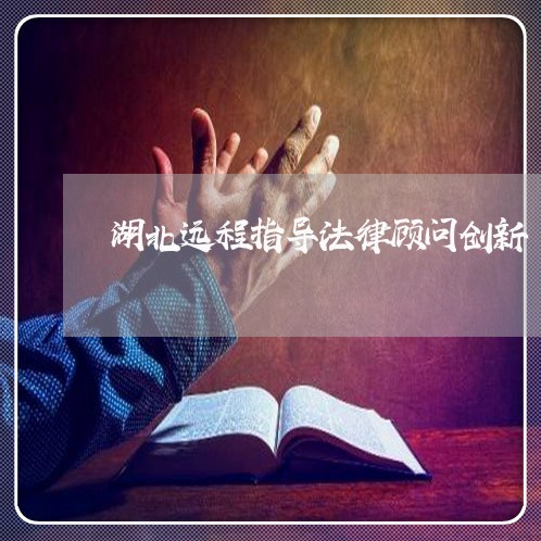 湖北远程指导法律顾问创新 湖北远程指导法律顾问创新