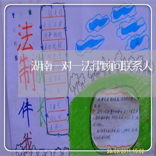 湖南一对一法律顾问联系人