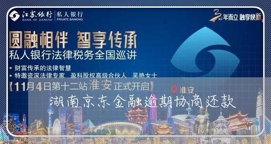 湖南京东金融逾期协商还款