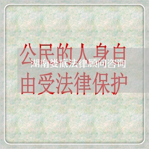 湖南娄底法律顾问咨询 湖南娄底法律顾问咨询