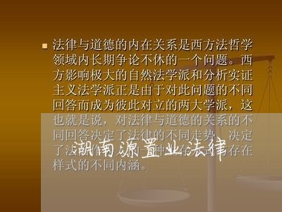 湖南源置业法律