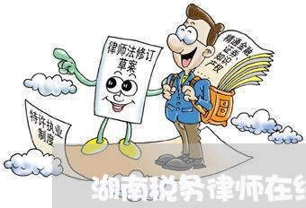 湖南税务律师在线咨询电话
