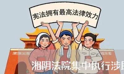 湘阴法院集中执行涉民生案件