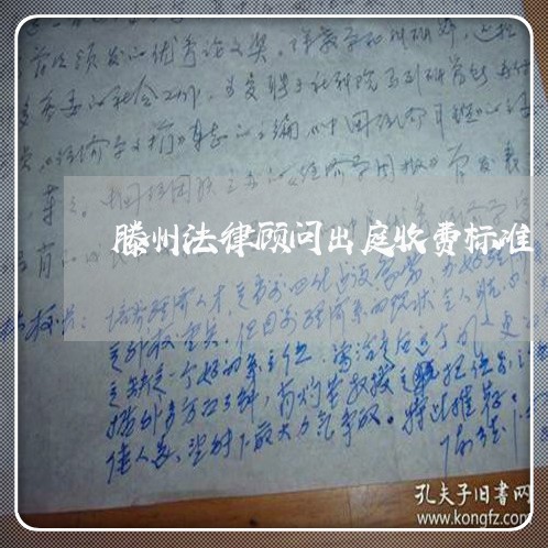 滕州法律顾问出庭收费标准/2023061830262