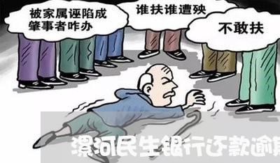 漯河民生银行还款逾期怎么办/2023032414959