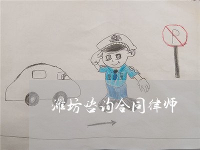 潍坊咨询合同律师