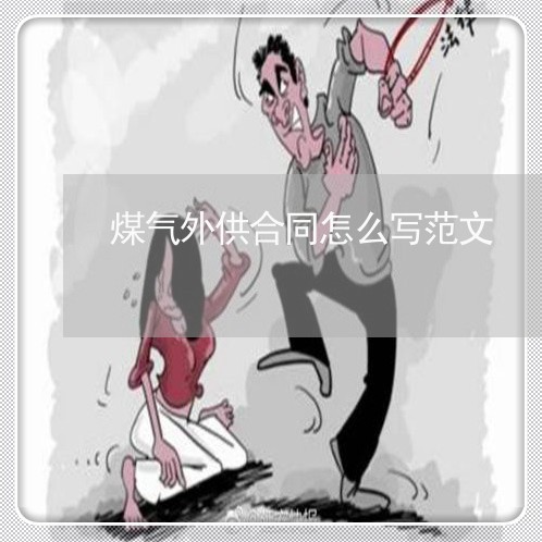 煤气外供合同怎么写范文/2023022628480