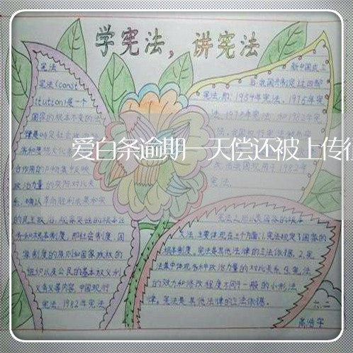 爱白条逾期一天偿还被上传征信 爱白条逾期一天偿还被上传征信
