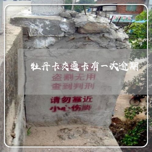 牡丹卡交通卡有一次逾期/2023022627039 牡丹卡交通卡有一次逾期/2023022627039