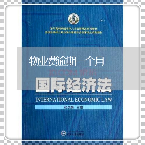 物业费逾期一个月
