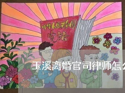 玉溪离婚官司律师怎么收费