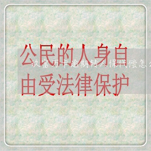玖富万卡逾期转人保代偿怎么办 玖富万卡逾期转人保代偿怎么办