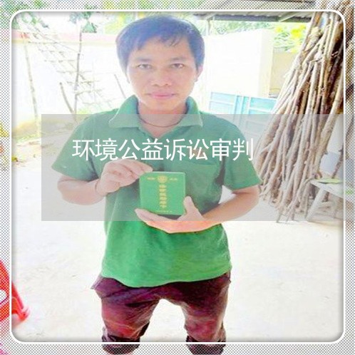 环境公益诉讼审判 环境公益诉讼审判