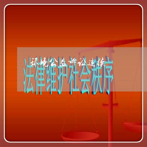 环境公益诉讼连续