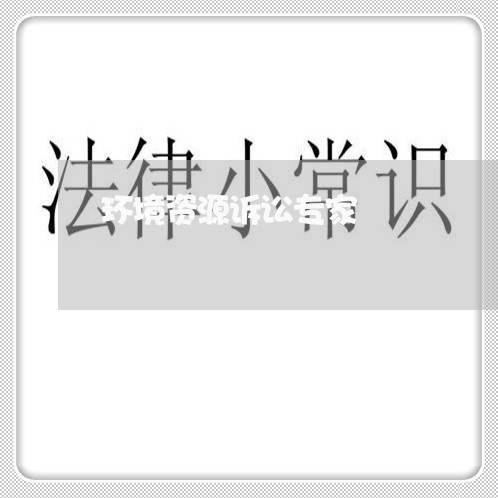 环境资源诉讼专家