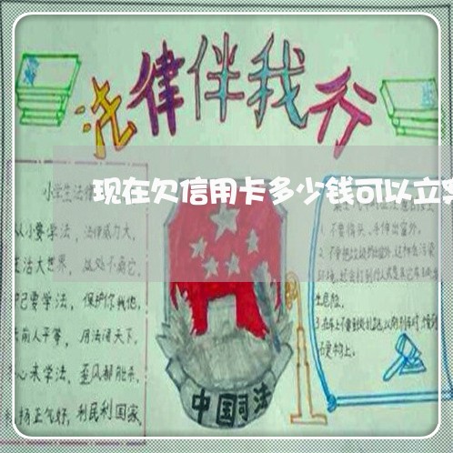 现在欠信用卡多少钱可以立案