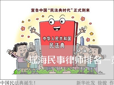 瑶海民事律师排名一览表