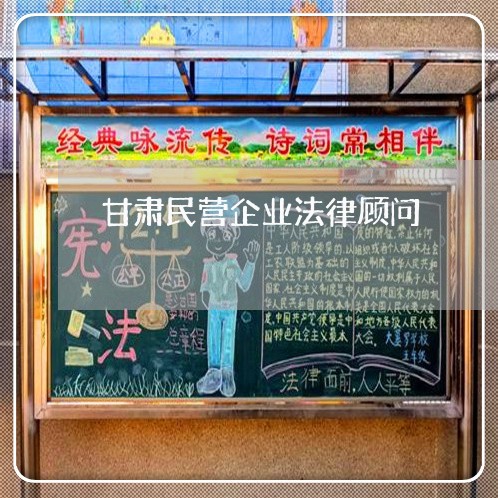 甘肃民营企业法律顾问 甘肃民营企业法律顾问