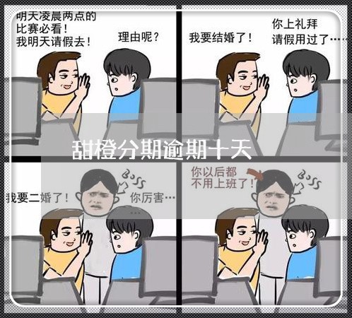 甜橙分期逾期十天