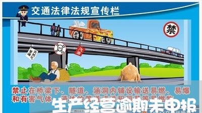 生产经营逾期未申报
