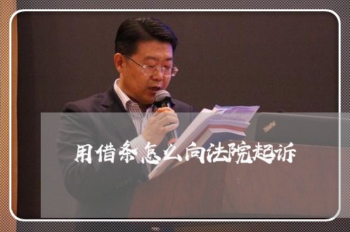 用借条怎么向法院起诉 用借条怎么向法院起诉