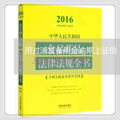 用过浦发备用金逾期上征信/2023042405281