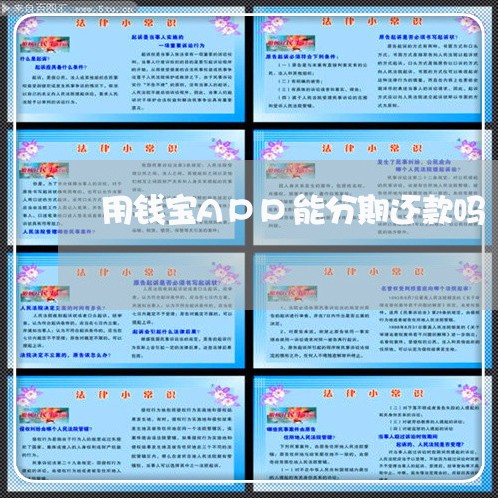 用钱宝APP能分期还款吗 用钱宝APP能分期还款吗