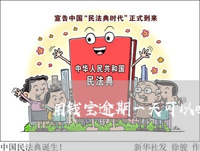 用钱宝逾期一天可以吗