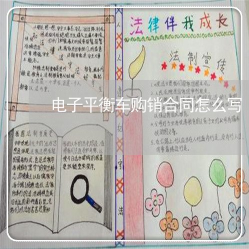电子平衡车购销合同怎么写/2023011658371 电子平衡车购销合同怎么写/2023011658371