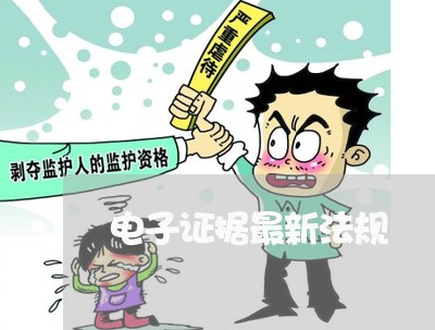 电子证据最新法规 电子证据最新法规