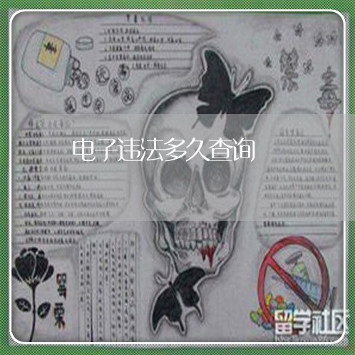 电子违法多久查询 电子违法多久查询