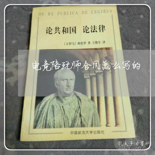 电竞陪玩师合同怎么写的/2023060569372 电竞陪玩师合同怎么写的/2023060569372